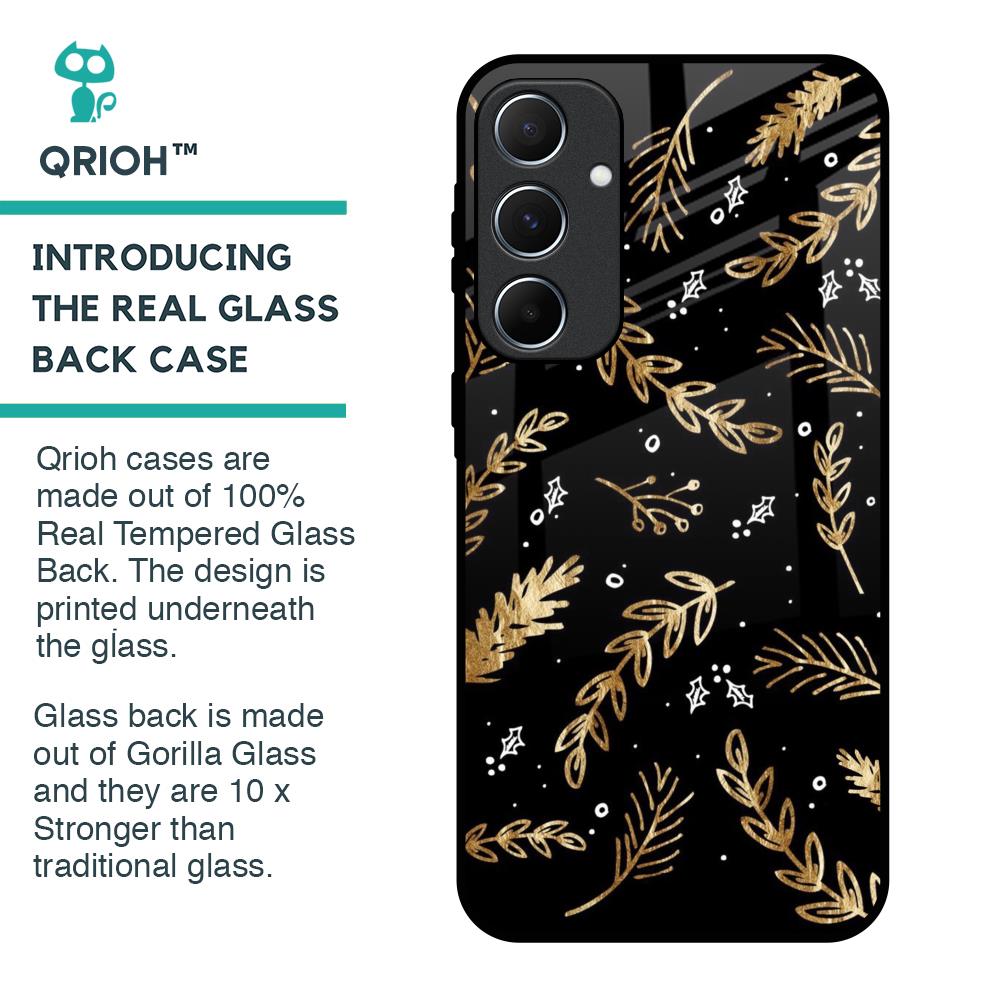 Autumn Leaves Glass Case for Samsung Galaxy A55 5G