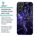 Techno Color Pattern Glass Case For Samsung Galaxy A55 5G
