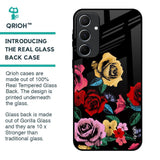Floral Decorative Glass Case For Samsung Galaxy A55 5G