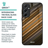 Diagonal Slash Pattern Glass Case for Samsung Galaxy A55 5G