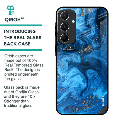 Gold Sprinkle Glass Case for Samsung Galaxy A55 5G