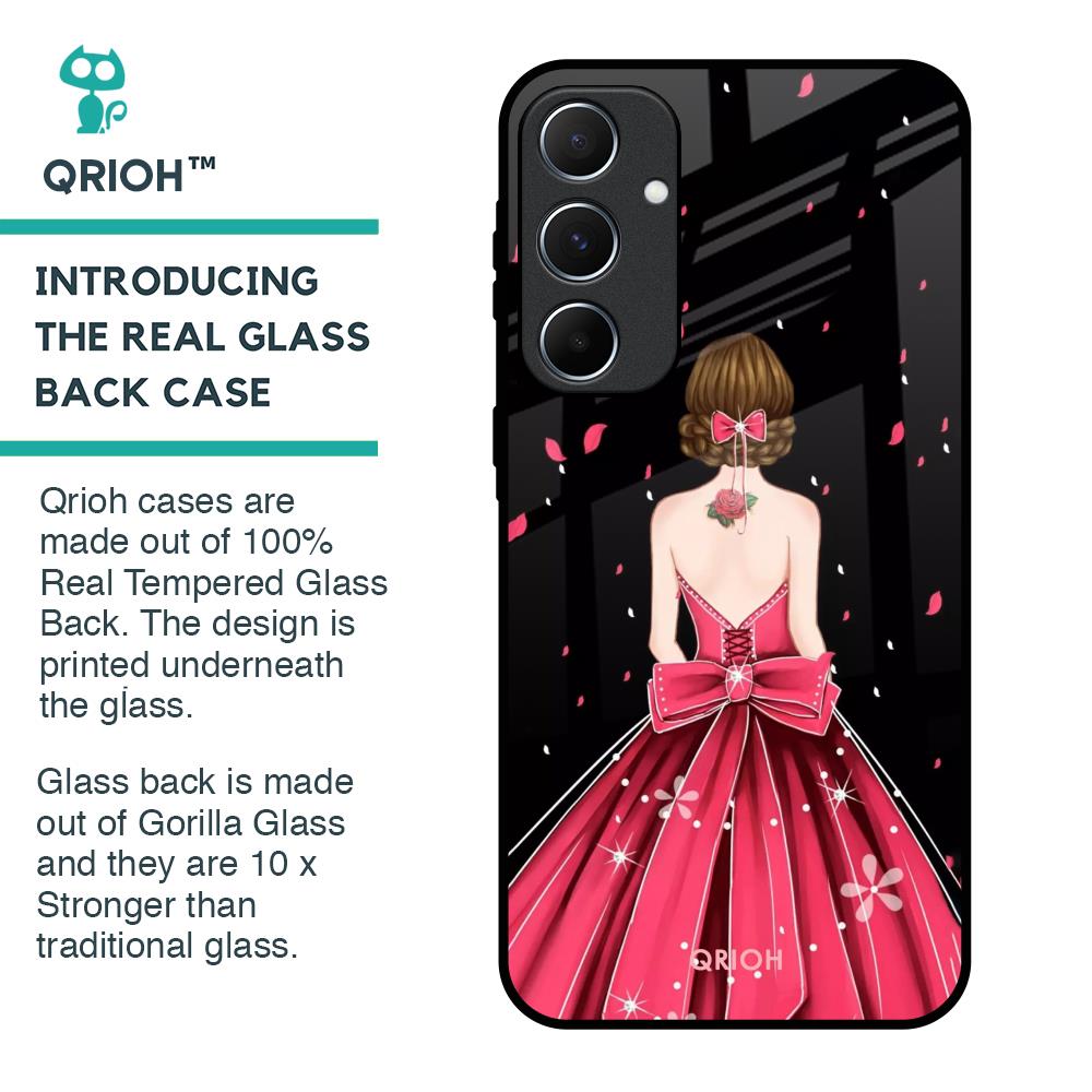 Fashion Princess Glass Case for Samsung Galaxy A55 5G