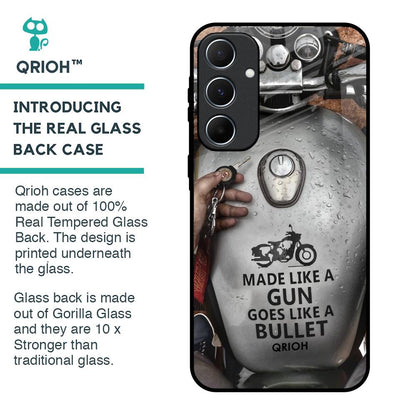 Royal Bike Glass Case for Samsung Galaxy A55 5G