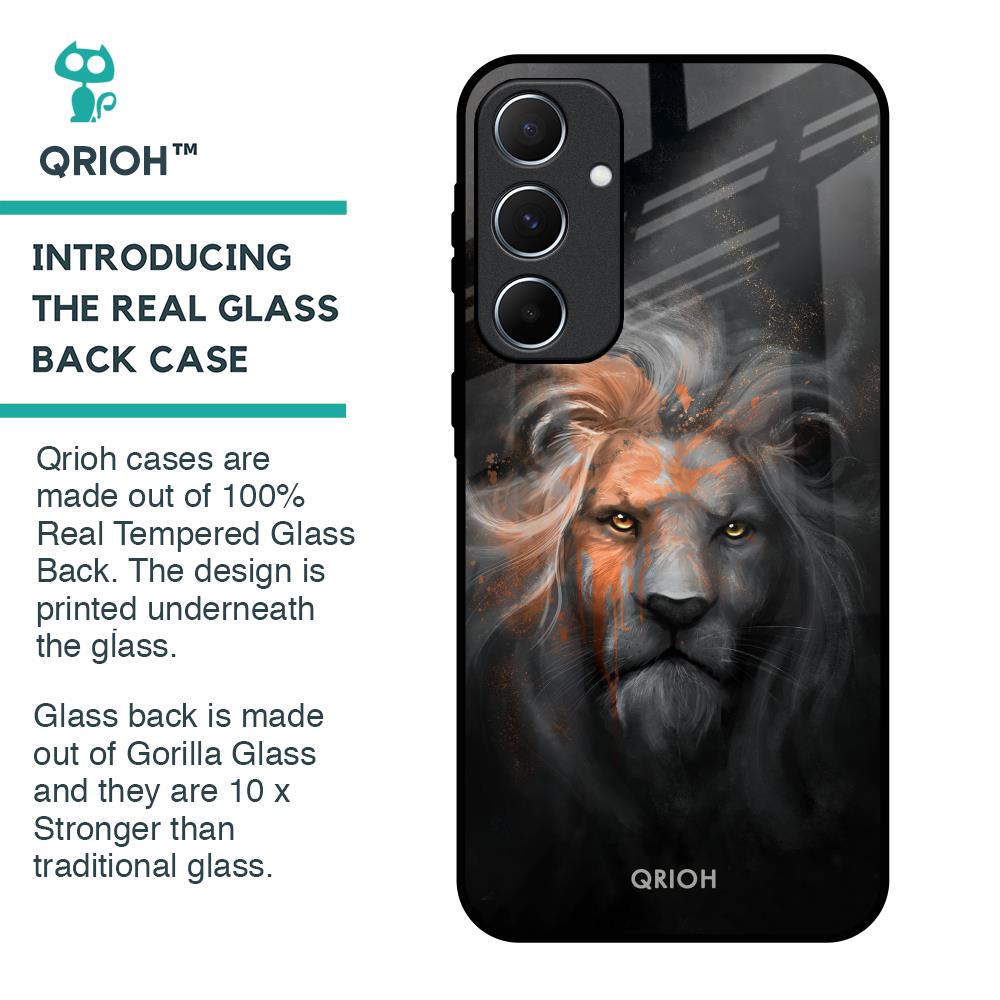 Devil Lion Glass Case for Samsung Galaxy A55 5G
