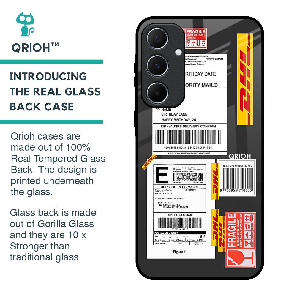 Cool Barcode Label Glass Case For Samsung Galaxy A55 5G