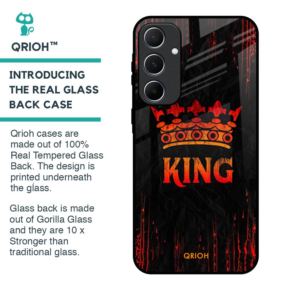 Royal King Glass Case for Samsung Galaxy A55 5G