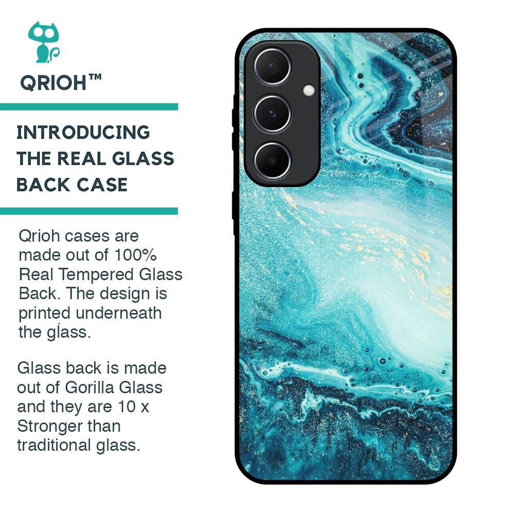 Sea Water Glass Case for Samsung Galaxy A55 5G