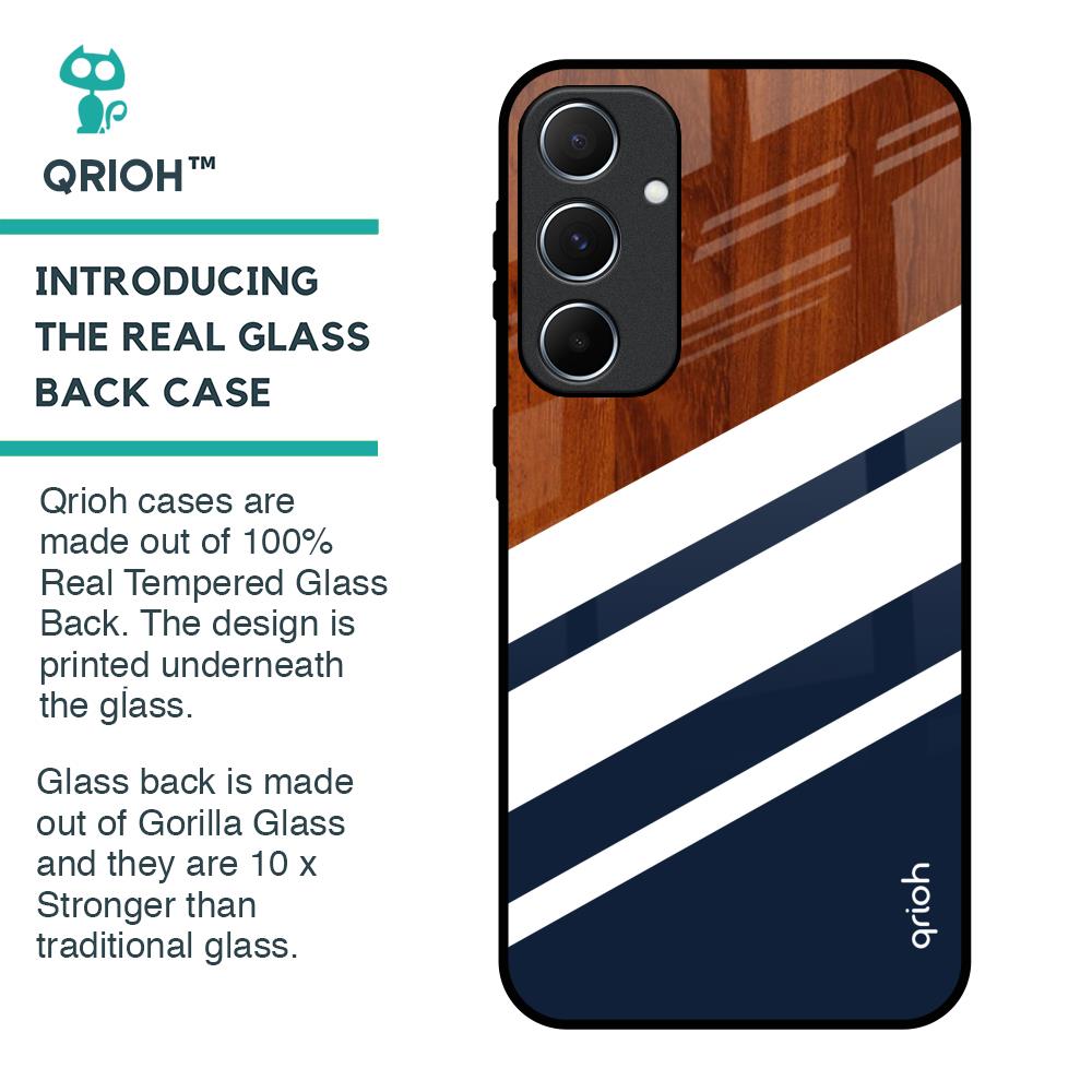 Bold Stripes Glass Case for Samsung Galaxy A55 5G