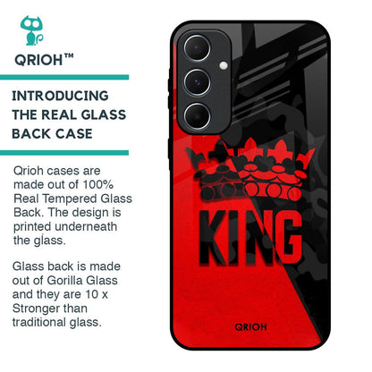 I Am A King Glass Case for Samsung Galaxy A55 5G