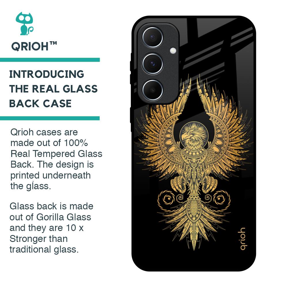 Mythical Phoenix Art Glass Case for Samsung Galaxy A55 5G