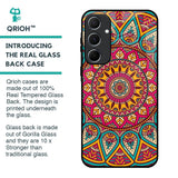 Elegant Mandala Glass Case for Samsung Galaxy A55 5G