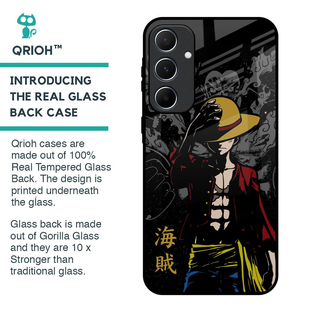 Dark Luffy Glass Case for Samsung Galaxy A55 5G