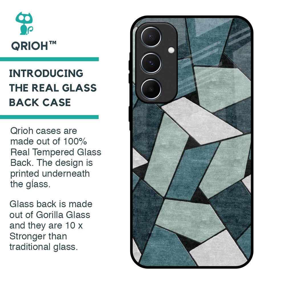 Abstact Tiles Glass Case for Samsung Galaxy A55 5G