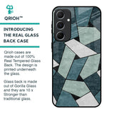 Abstact Tiles Glass Case for Samsung Galaxy A55 5G