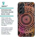 Floral Mandala Glass Case for Samsung Galaxy A55 5G