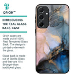 Marble Ink Abstract Glass Case for Samsung Galaxy A55 5G