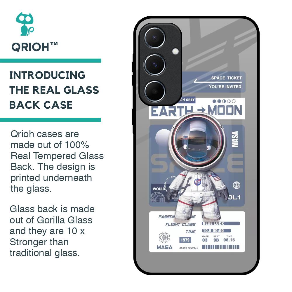 Space Flight Pass Glass Case for Samsung Galaxy A55 5G