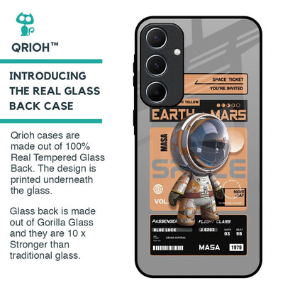 Space Ticket Glass Case for Samsung Galaxy A55 5G