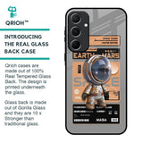 Space Ticket Glass Case for Samsung Galaxy A55 5G