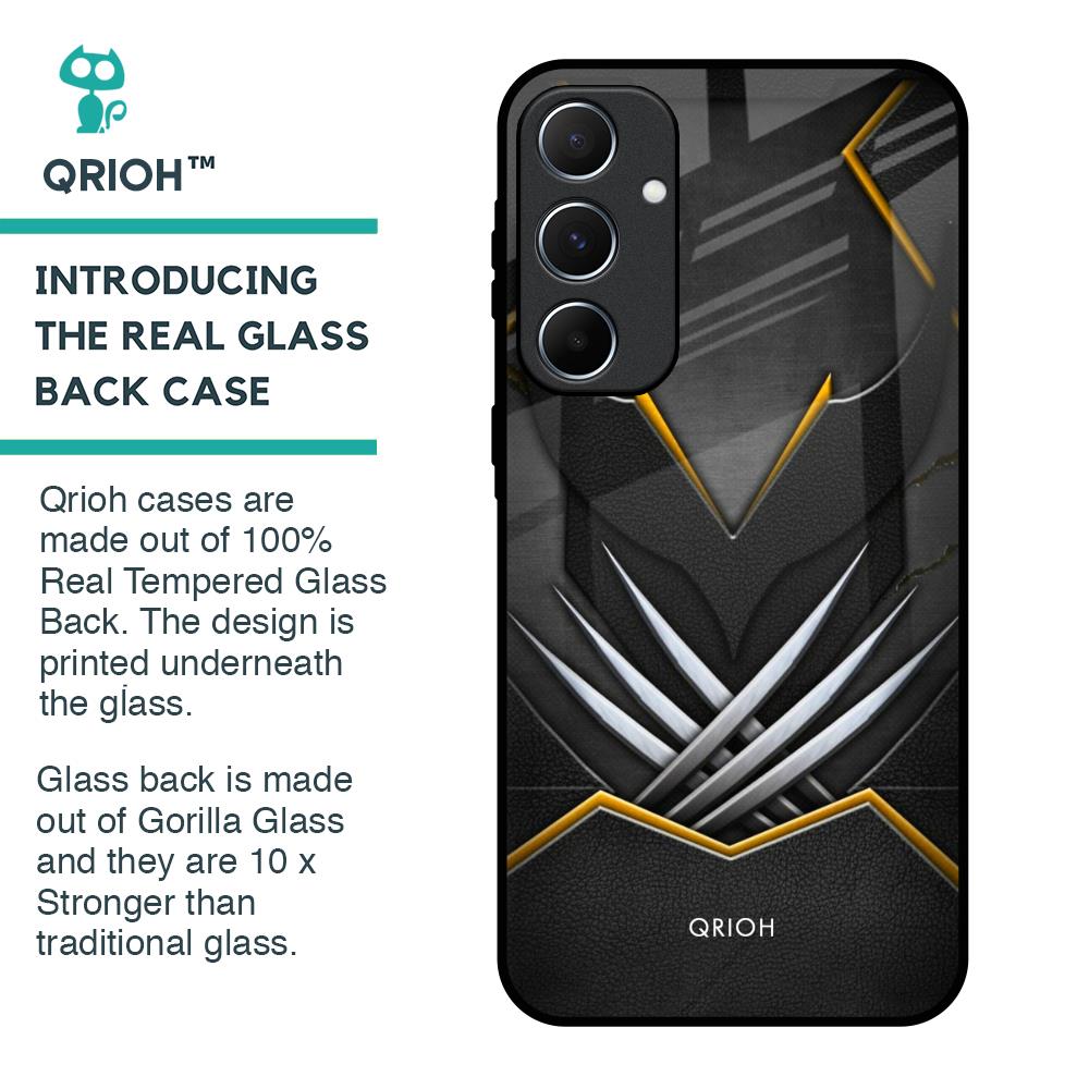Black Warrior Glass Case for Samsung Galaxy A55 5G
