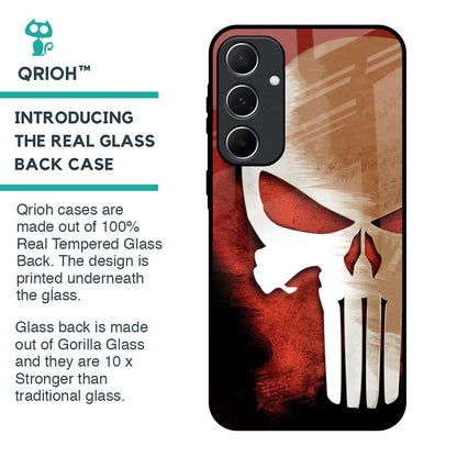 Red Skull Glass Case for Samsung Galaxy A55 5G