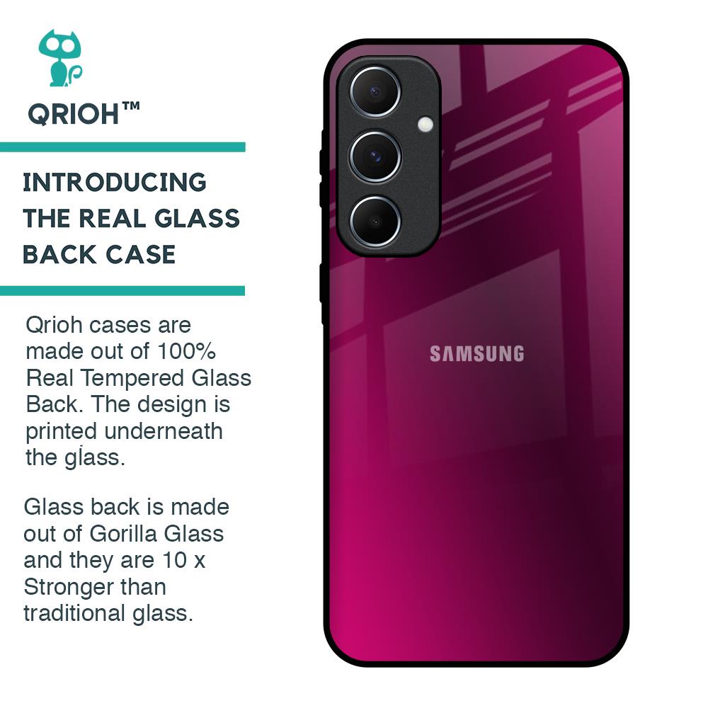 Pink Burst Glass Case for Samsung Galaxy A55 5G