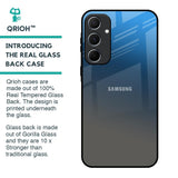 Blue Grey Ombre Glass Case for Samsung Galaxy A55 5G