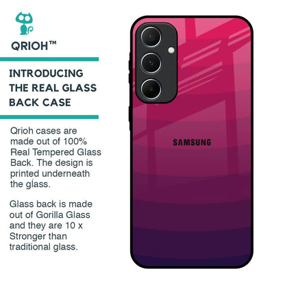 Wavy Pink Pattern Glass Case for Samsung Galaxy A55 5G
