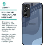 Navy Blue Ombre Glass Case for Samsung Galaxy A55 5G