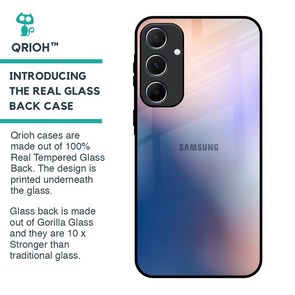 Blue Mauve Gradient Glass Case for Samsung Galaxy A55 5G