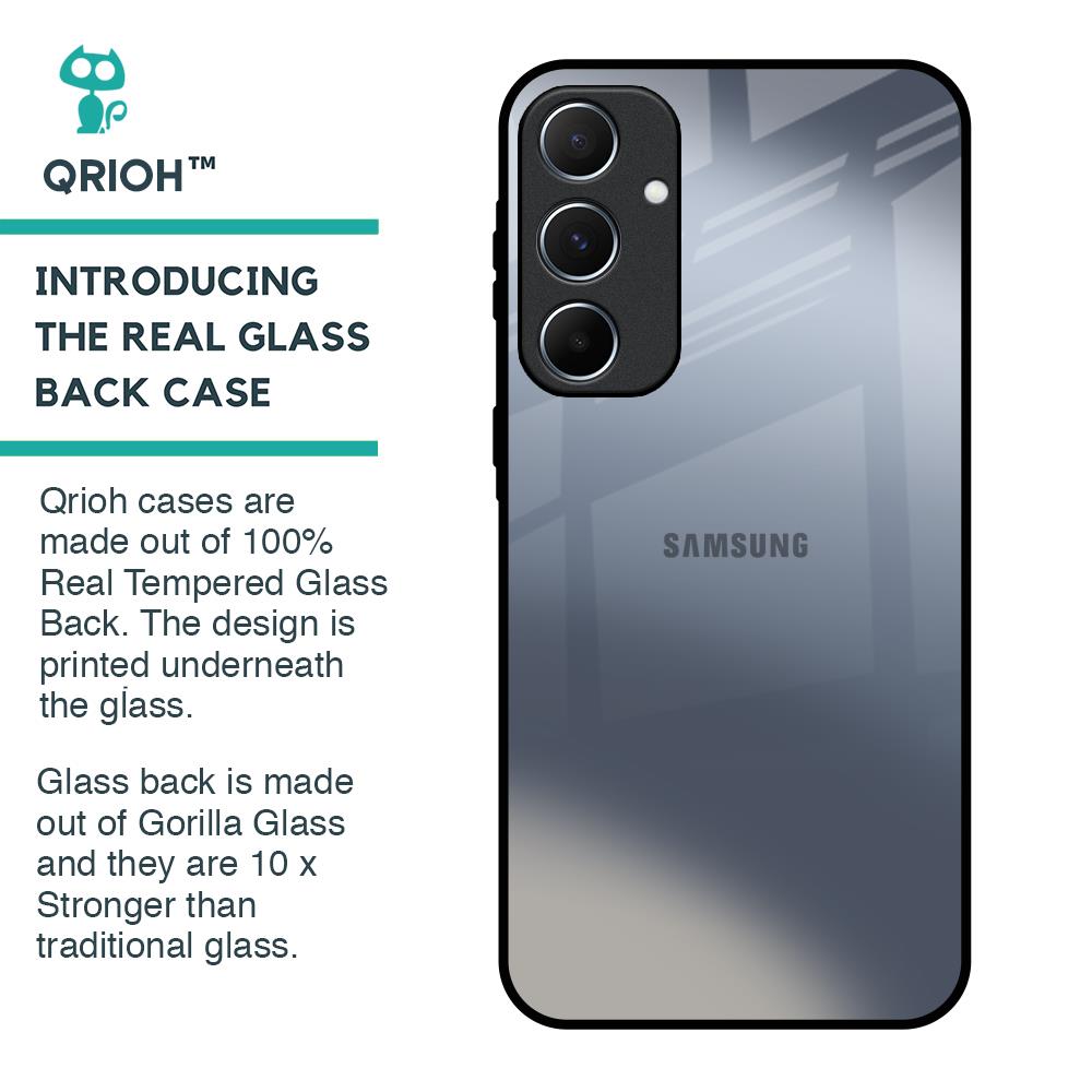 Space Grey Gradient Glass Case for Samsung Galaxy A55 5G