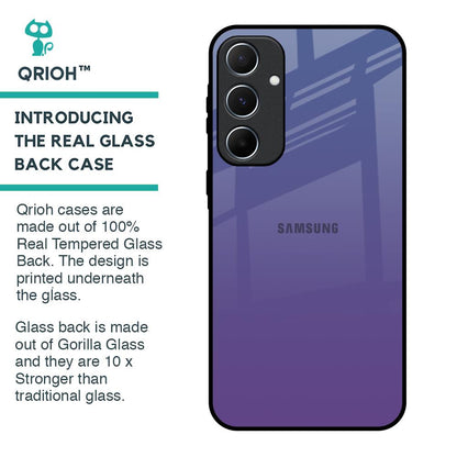 Indigo Pastel Glass Case For Samsung Galaxy A55 5G