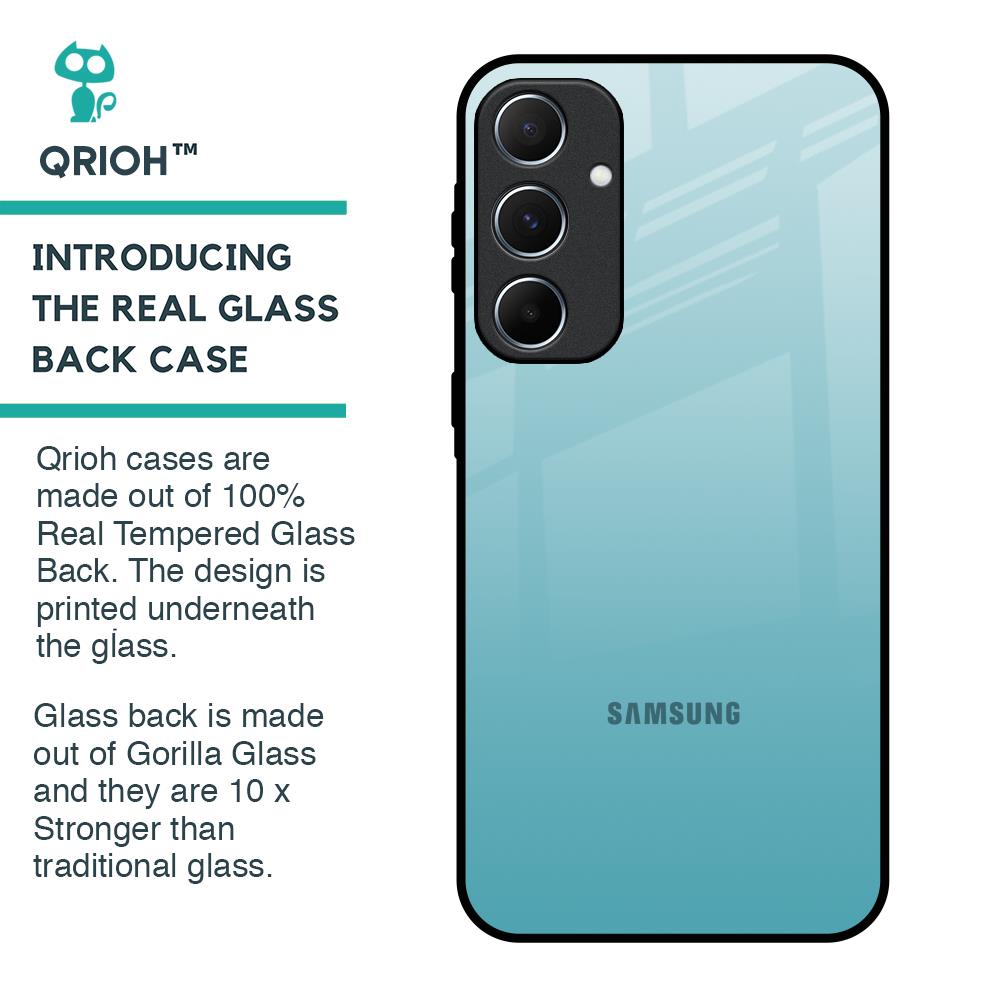 Arctic Blue Glass Case For Samsung Galaxy A55 5G