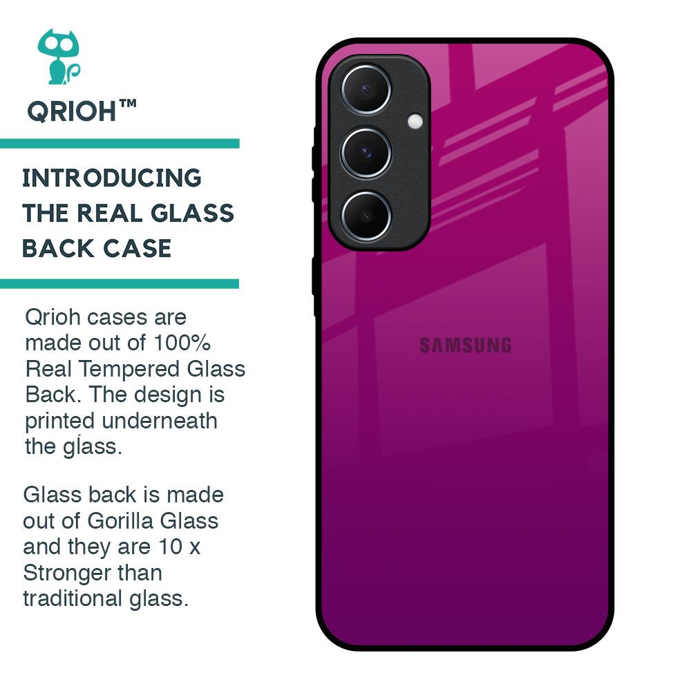 Magenta Gradient Glass Case For Samsung Galaxy A55 5G