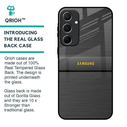 Grey Metallic Glass Case For Samsung Galaxy A55 5G