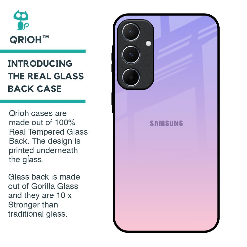 Lavender Gradient Glass Case for Samsung Galaxy A55 5G