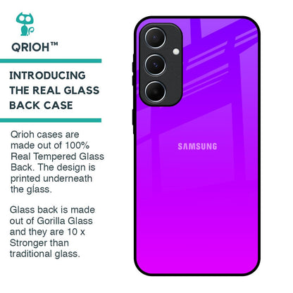 Purple Pink Glass Case for Samsung Galaxy A55 5G