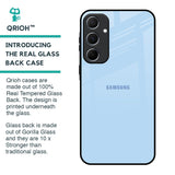 Pastel Sky Blue Glass Case for Samsung Galaxy A55 5G