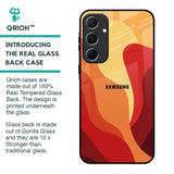Magma Color Pattern Glass Case for Samsung Galaxy A55 5G