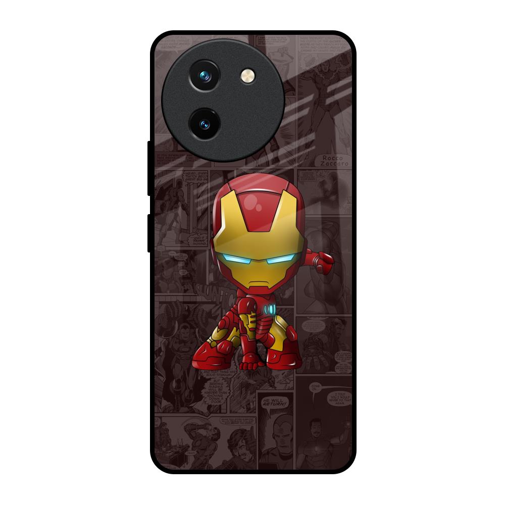 Angry Baby Super Hero Vivo T3X 5G Glass Back Cover Online