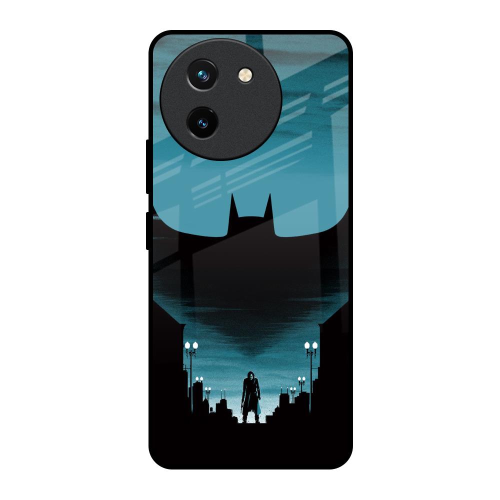 Cyan Bat Vivo T3X 5G Glass Back Cover Online