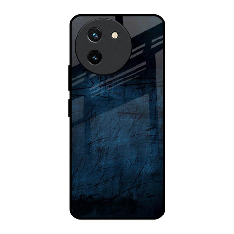 Dark Blue Grunge Vivo T3X 5G Glass Back Cover Online