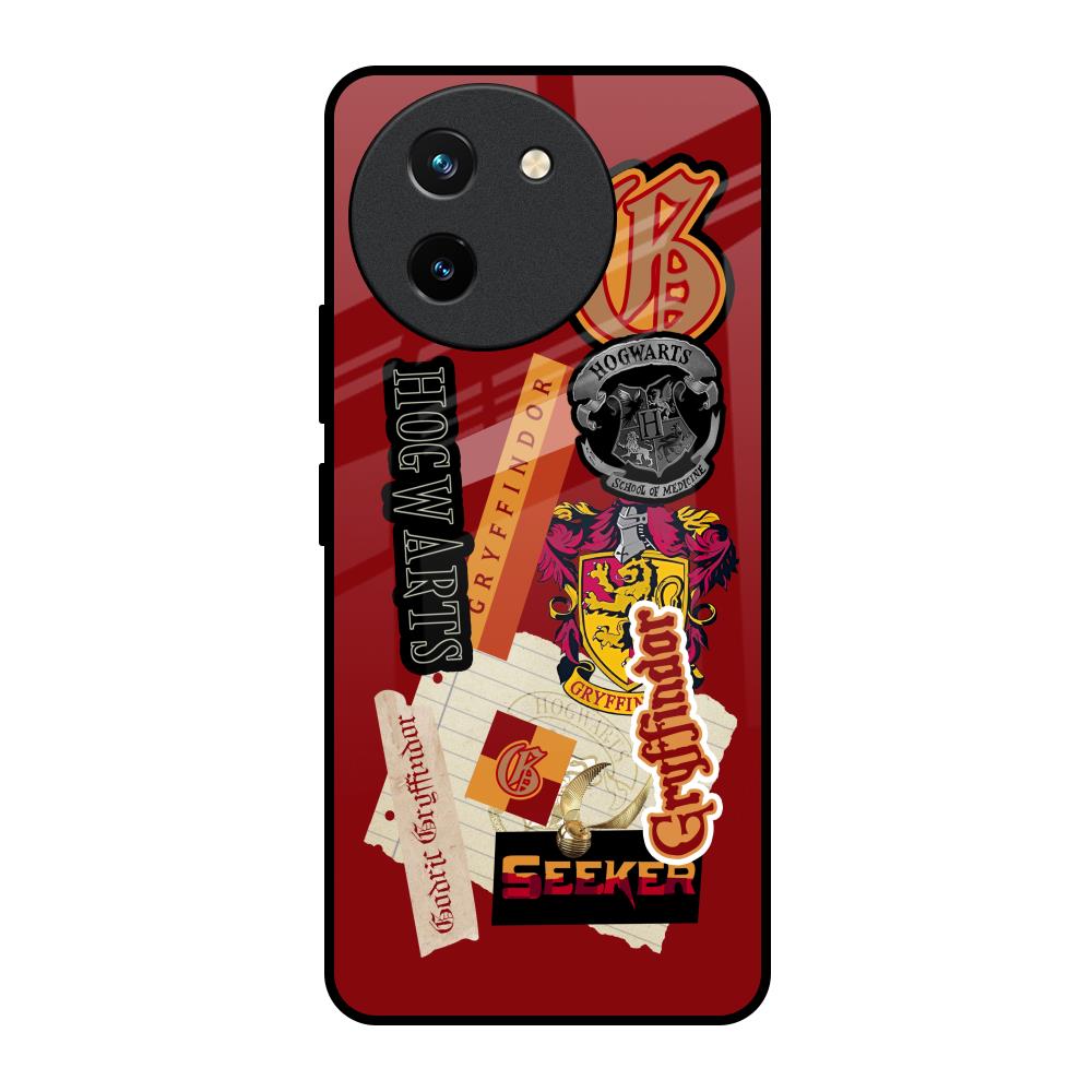 Gryffindor Vivo T3X 5G Glass Back Cover Online