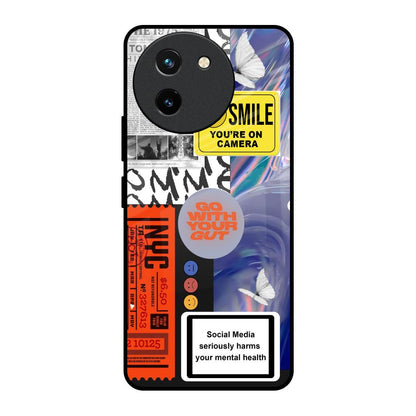 Smile for Camera Vivo T3X 5G Glass Back Cover Online