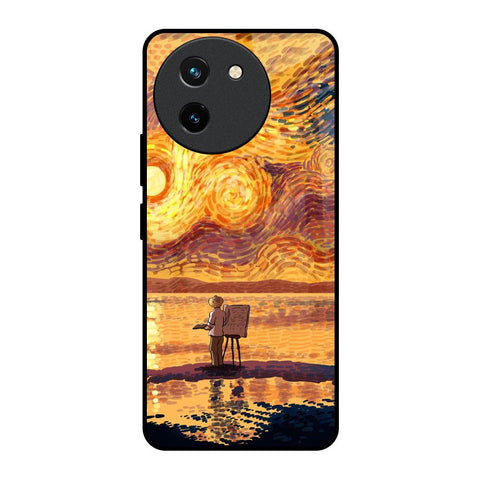 Sunset Vincent Vivo T3X 5G Glass Back Cover Online