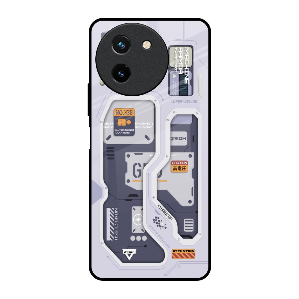 Tech Savvy Vivo T3X 5G Glass Back Cover Online