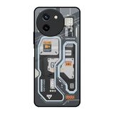 Retro Futuristic Vivo T3X 5G Glass Back Cover Online