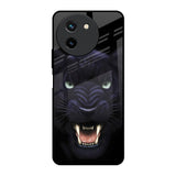 Angry Black Leopard Vivo T3X 5G Glass Back Cover Online
