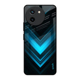 Vertical Blue Arrow Vivo T3X 5G Glass Back Cover Online