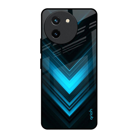 Vertical Blue Arrow Vivo T3X 5G Glass Back Cover Online